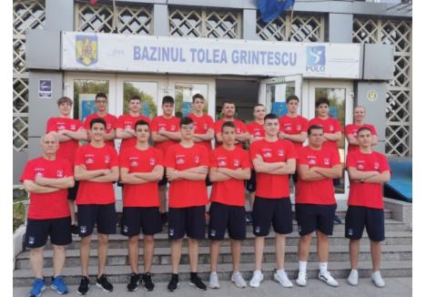 Echipa națională de polo a României U15 (Sursa foto: Facebook - CSM Oradea Polo - Oficial)