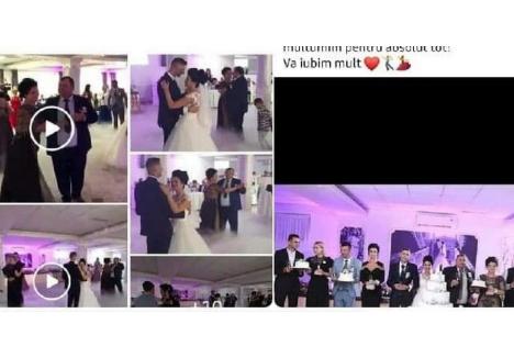 Mirii au postat mai multe fotografii şi video-uri pe Facebook, de la nunta lor, dar după ce mireasa a fost confirmată cu Covid-19, şi-au dezactivat conturile de pe reţeaua de socializare, ce cuprindeau dovezile despre numărul real al invitaților