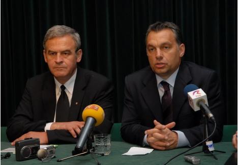 premierul Orbán Viktor alături de europarlamentarul Tőkés László, foto: arhiva