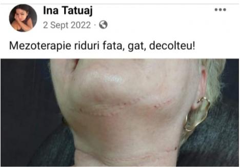 captura: Facebook Ina tatuaje