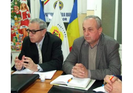 Preşedintele PRM Bihor, Mihai Drecin (foto stânga), şi prim vicepreşedintele Vasile Gârba (foto dreapta) acuză administraţia locală că e prea puţin preocupată de interesele orădenilor