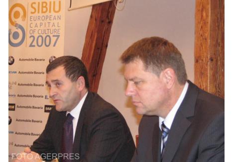 Michael Schmidt și Klaus Iohannis (sursa foto: Agerpres)