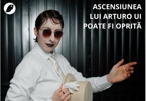 Imagine de prezentare a spectacolului Ascensiunea lui Arturo Ui poate fi oprită, regia Balogh Attila. Sursa foto: Teatrul Szigligeti Oradea / Facebook