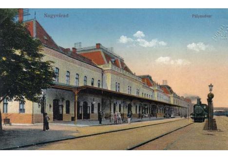 Gara Oradea în jurul anilor 1900