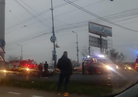 Accident cu trei victime pe Şoseaua Borşului, în Oradea