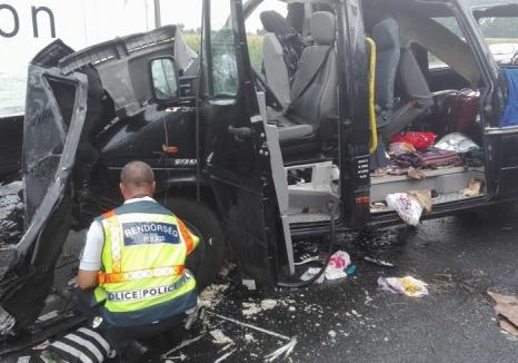 Poliţia din Hajdu Bihar despre accidentul în care au murit trei români: Şoferul a adormit la volan
