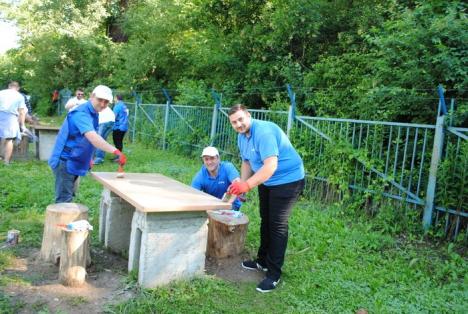 Voluntari de la Compania de Apă Oradea, la evenimentul Kaizen de la Silvaş