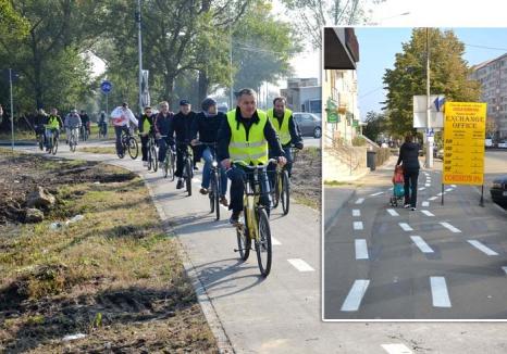 Pistă cu heirup: Abia inaugurată, pista transfrontalieră Oradea-Berettyóújfalu are un traseu contestat şi de biciclişti şi de pietoni