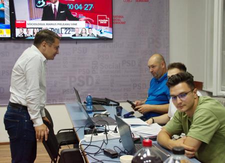 PSD-iștii bihoreni, la aflarea rezultatelor exit-poll-urilor: „Țara merge pe drumul cel bun”. Sunt „rezervat-optimiști” pentru scorul din Bihor (FOTO/VIDEO)