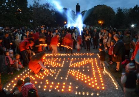 Sute de candele au luminat grădina Palatului Baroc în semn de solidaritate cu cei sărmani (FOTO / VIDEO)