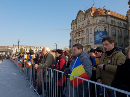 Ziua Națională, la Oradea: Bihorenii celebrează Centenarul în Piața Unirii (FOTO/VIDEO)