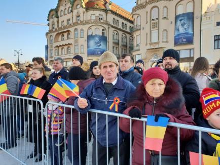Ziua Națională, la Oradea: Bihorenii celebrează Centenarul în Piața Unirii (FOTO/VIDEO)