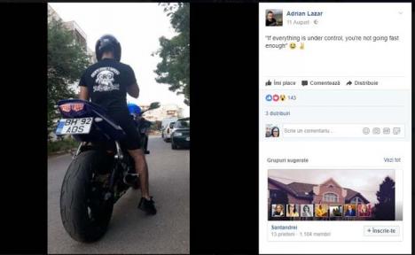 Motociclist 'terorist': Locuitorii din Salonta sunt terorizaţi de un motociclist zgomotos (FOTO/VIDEO)
