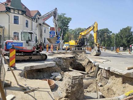 Treziți de clopoțel: Primăria Oradea își încalcă promisiunea de a redeschide bulevardul Decebal odată cu reînceperea școlii (FOTO)