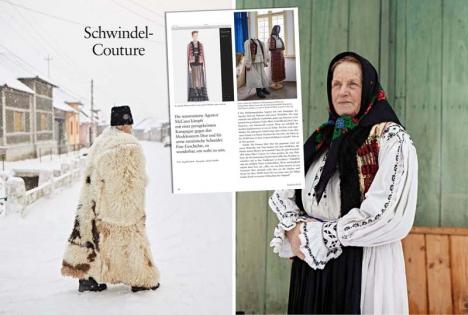 Abureala-Couture: Un reportaj amplu despre păcăleala Bihor Couture a apărut într-o revistă din Germania (FOTO)