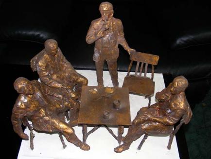 Grupul statuar al poeţilor maghiari va fi făcut după schiţele sculptorului Deak Arpad