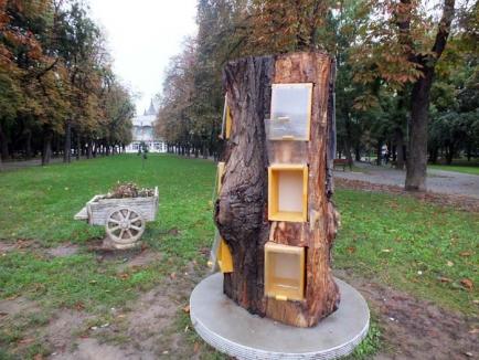 Copacul fără cărţi: Tot mai multe volume dispar din copacii-biblioteci din Parcul 1 Decembrie