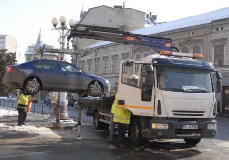 Revin hingherii! Atenţie, Primăria Oradea reia activitatea de ridicare a maşinilor parcate neregulamentar