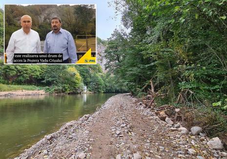 Drumul nimănui: Drumul construit ilegal în defileul Crişului Repede a fost promis în campanie de Ilie Bolojan (FOTO / VIDEO)