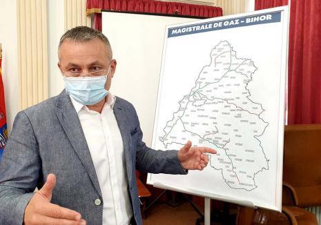 Bani pentru gaz: Consiliul Judeţean Bihor sprijină comunele şi oraşele care vor să înfiinţeze sau să extindă reţele de gaz