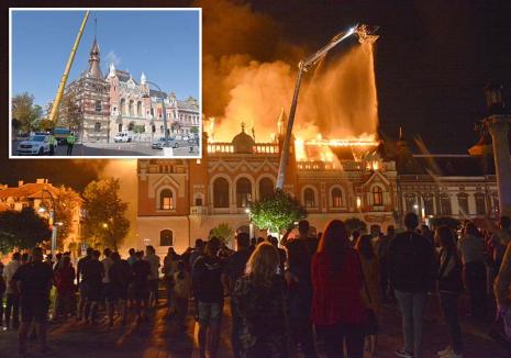 Vină fără vinovaţi: Procurorii au clasat, în taină, dosarul incendiului care a mistuit Palatul episcopal din Oradea