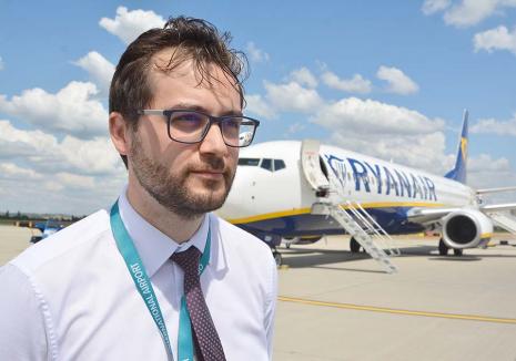 Răzvan Horga, directorul Aeroportului din Oradea, cel mai tânăr din ţară: 'Pentru un oraş, economia este motorul, iar aeroportul aripile' (VIDEO)