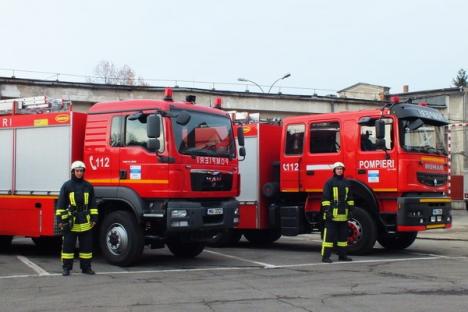 Pompierii bihoreni şi-au înjumătăţit timpii de intervenţie, pe bani europeni (FOTO)