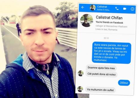 Ţeapă pe Facebook: Un tânăr orădean este judecat pentru escrocherii comise în numele emisiunii „Acces Direct” şi al călugărului Calistrat