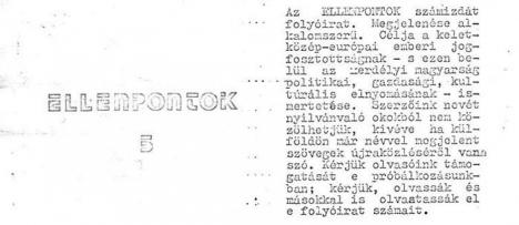 Cazul 'Contrapuncte': Securitatea şi Miliţia au investigat în anii ’80 apariţia la Oradea a unei publicaţii clandestine în limba maghiară (FOTO)