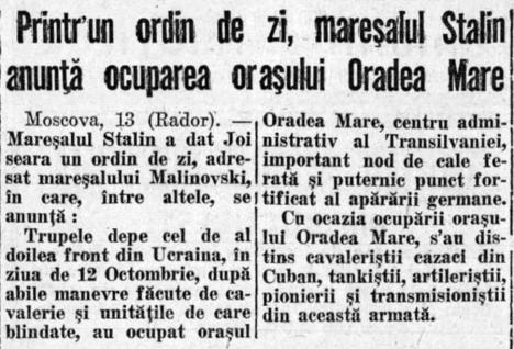 Toamna orădeană: Ziua Oradiei e legată de două evenimente istorice esențiale, unul pașnic, altul sângeros (FOTO)