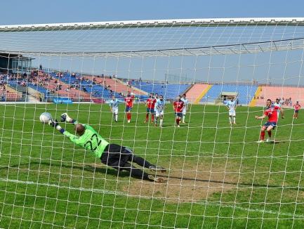 FC Bihor a câştigat cu 1-0 jocul cu CSM Rm. Vâlcea şi a egalat Damila în clasament (FOTO)