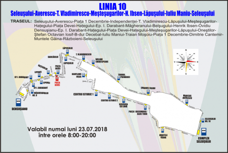 Traseul liniei 10 de autobuz va fi deviat