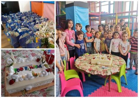 „Mai există copii care nu știu ce înseamnă un tort!”: Cadouri de Paști de la Pro Bambini pentru copiii din Bihor (FOTO)