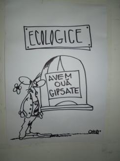 Taxele şi impozitele plătite de orădeni, caricaturizate într-o expoziţie la Primărie (FOTO)