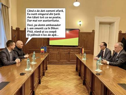 Bolojan în austeritate: Masa ambasadorului Germaniei, plătită din buzunarul șefului CJ Bihor