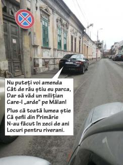 Vice pe interzis: Vicepreşedintele CJ Bihor, Mircea Mălan, ruşinat că a parcat neregulamentar