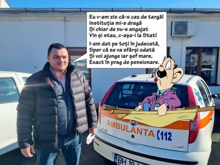 Lipit de scaun: Deşi a rămas fără job, PSD-istul Liviu Sabău Popa merge zilnic la fostul său birou de la Ambulanţa Bihor