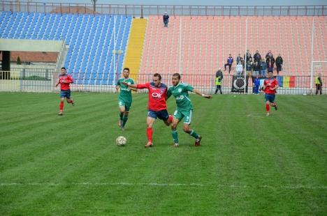 FC Bihor a remizat doar cu Damila. Niculescu: A fost luptă în noroi, nu fotbal! (FOTO)