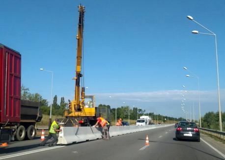 Şoseaua Borşului va avea separatoare de sens din beton pentru creşterea siguranţei traficului