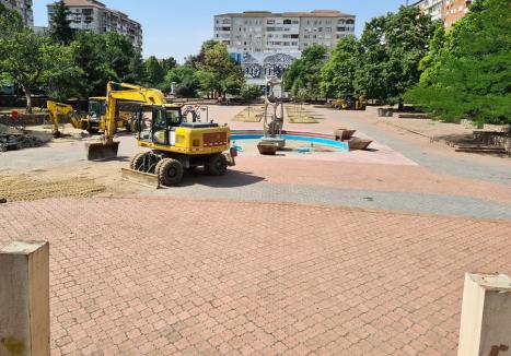 Atenţie, lucrări! Piaţa Magnoliei din Oradea a intrat în reabilitare pentru a deveni centru de cartier (FOTO / VIDEO)