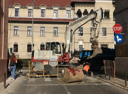 Se închide circulația pe un nou tronson al străzii Libertăţii din Oradea, cel dintre Aurel Lazăr şi Parcul Traian
