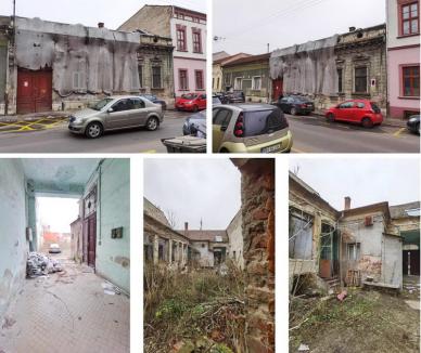 Nou proiect în centrul Oradiei: În locul unei clădiri vechi va răsări un imobil cu două etaje și mansardă (FOTO)