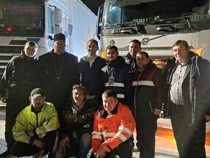 Cele 20 de tone de ajutoare donate de bihoreni pentru orașul ucrainean Ivano-Frankivsk au fost livrate (FOTO)