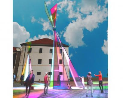 „Armonizat cu mișcările soarelui”: În Cetatea Oradea va fi instalat un monument din sticlă, rotativ și înalt de 10 metri, care va aminti că „Meridianul 0” a fost aici (FOTO)