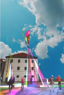 „Armonizat cu mișcările soarelui”: În Cetatea Oradea va fi instalat un monument din sticlă, rotativ și înalt de 10 metri, care va aminti că „Meridianul 0” a fost aici (FOTO)