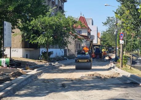 Când vor fi gata lucrările de pe strada Principatelor Unite din Oradea (FOTO)