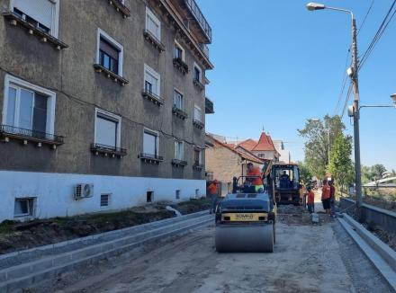 Când vor fi gata lucrările de pe strada Principatelor Unite din Oradea (FOTO)
