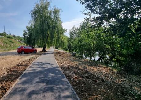 Pista pentru biciclete care leagă aquaparkul Nymphaea de zona Dragoș Vodă a fost dată în folosință (FOTO)
