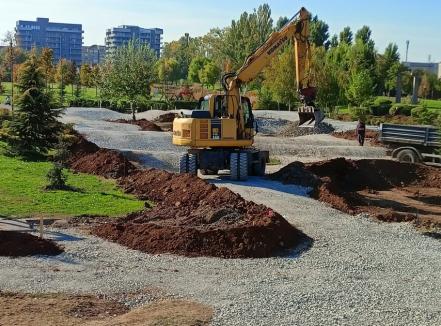 O nouă pistă de tip pump track, în Oradea. Au început lucrările în parcul Salca II (FOTO)