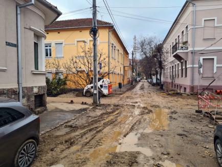 Noroaie cât vezi cu ochii! Străzile din Oradea pe care mocirla domneşte de săptămâni bune (FOTO)